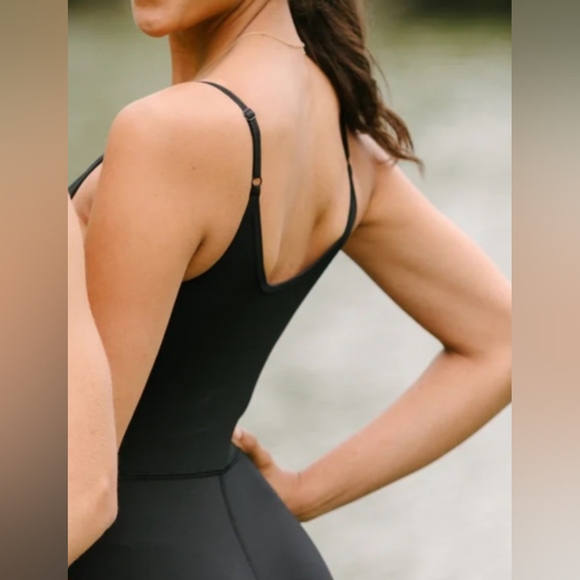 Yogalicious - Black Rib Scarlett Jumpsuit - Picture 2 of 3